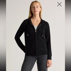Quince Mongolian Cashmere Full-zip Hoodie, NWT, M